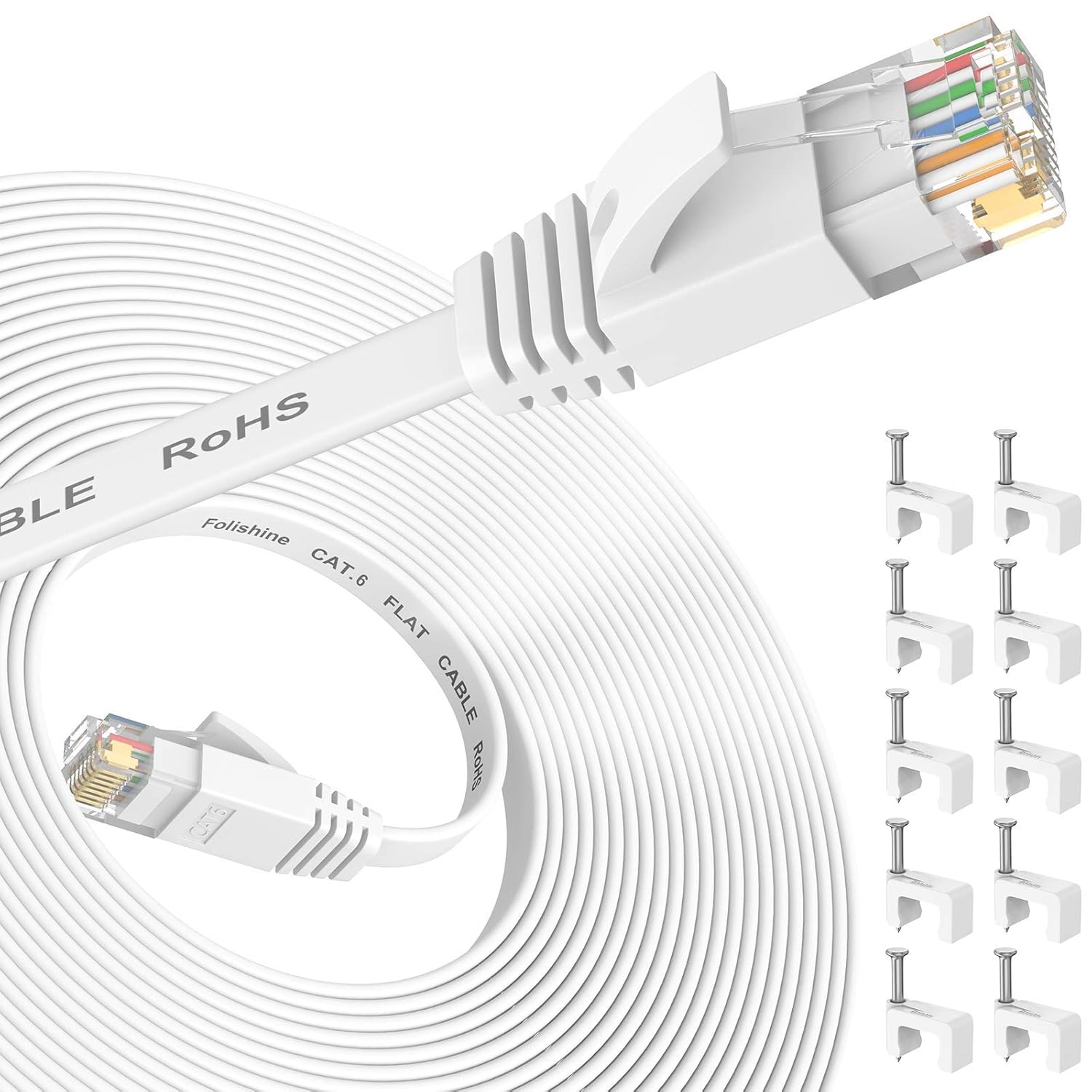 Folishine Cat 6e Ethernet cable 25FT